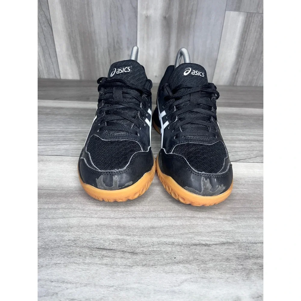 Asics Gel-Rocket Volleyball Shoes Womens 6 Black Indoor Court Sneakers